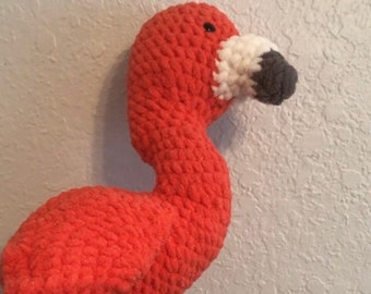 Flamenco de ganchillo casero