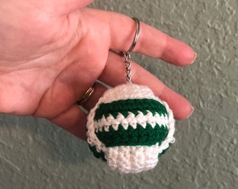 Llaveros de voleibol - crochet