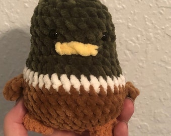 Pato real hecho a crochet en casa