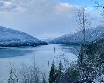 Revelstoke Canada Winter Scene Digital Print for Download