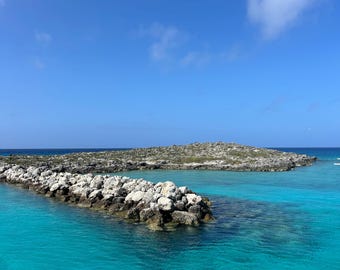 Digital print Caribbean beach, for wallpaper etc