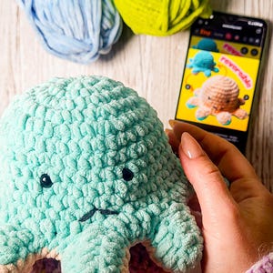 Reversible Octopus Crochet Pattern – Cute Plush Amigurumi Toy, Easy PDF ...