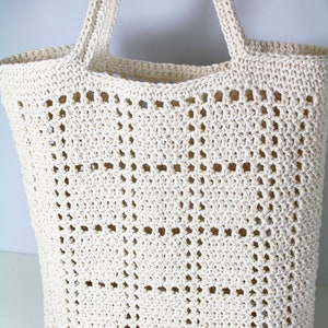 Crochet Mesh Bag Pattern PDF – Classic Net Market Tote Digital Download, DIY Shopping Bag, Easy Step-by-Step Tutorial