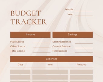 Maîtrisez vos finances avec notre planificateur budgétaire mensuel