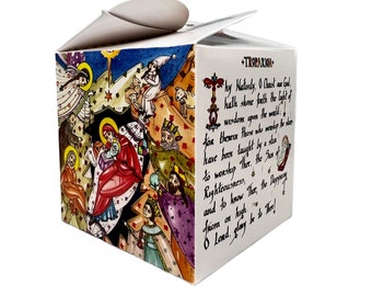 Cube Puzzle Christmas Story: Educational Folding Game for Kids