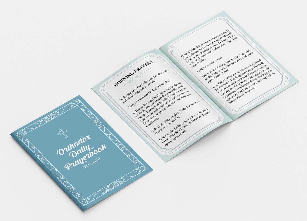 Orthodox Daily Prayerbook for Youth, Pocket Christian Prayers Etsy