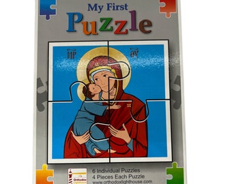 Orthodox Icon 4-Piece Jigsaw Puzzle for Toddlers