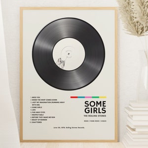 Vinylskivtryck, The Rolling Stones some girls album digitaltryck, vinylskivtryck some girls the rolling music lovers