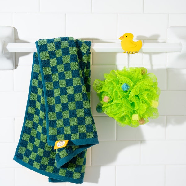 Green Hand Towel,Organic Cotton Towel, Personalized Towel, Soft, Guest Towel, Thick Absorbent Towel, Vintage Towel, Kitchen Towel