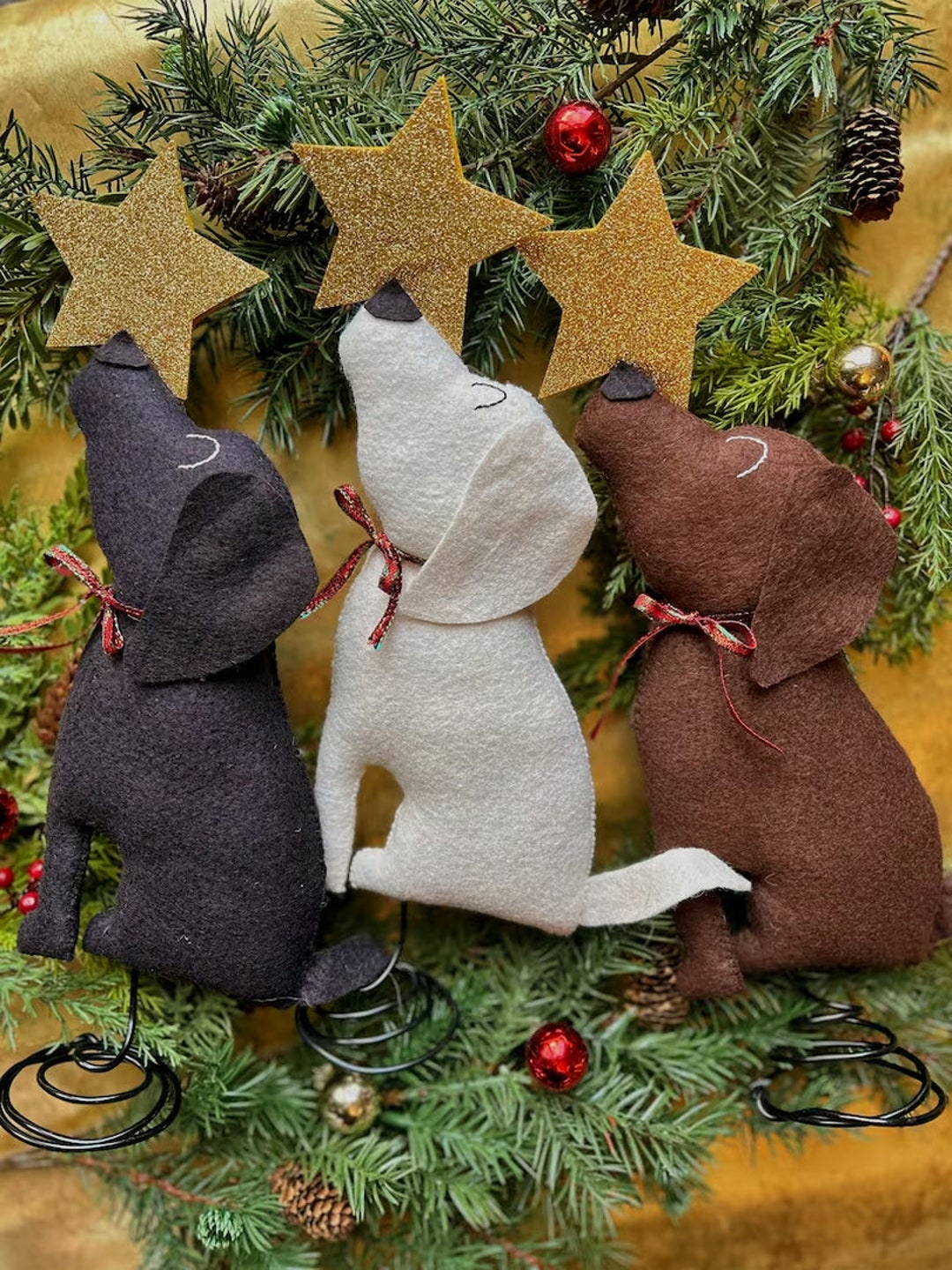 Labrador Christmas Tree Topper // Dog Christmas Decor // Black Etsy