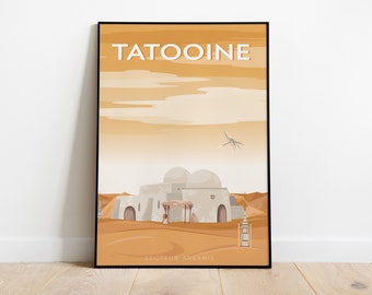 “Tatooine” poster inspired by the film “Star Wars”