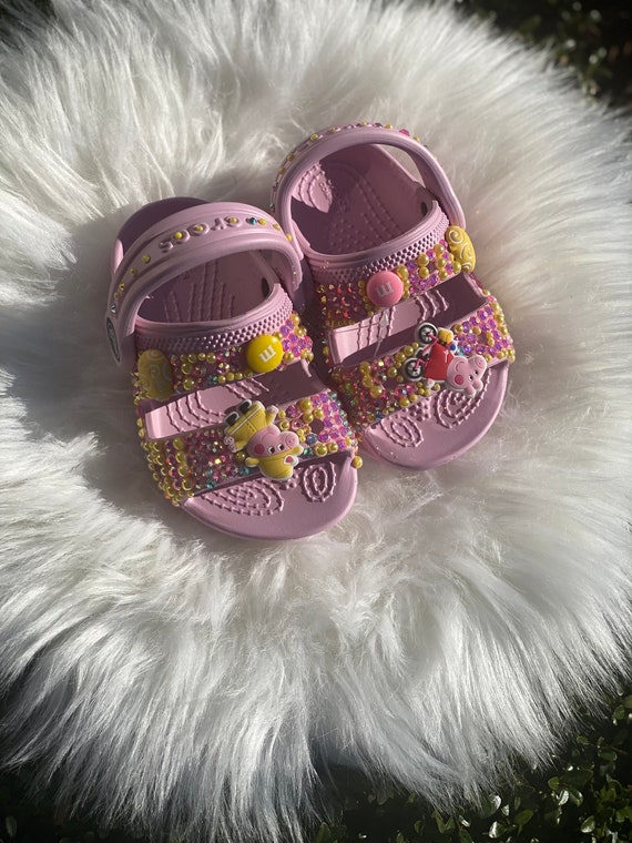 Girls Infant Customized Crocs Size 5 Etsy Australia