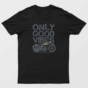 Good Vibes Only Unisex T-shirt With Bicycle Graphic S-XXXL, Free ...