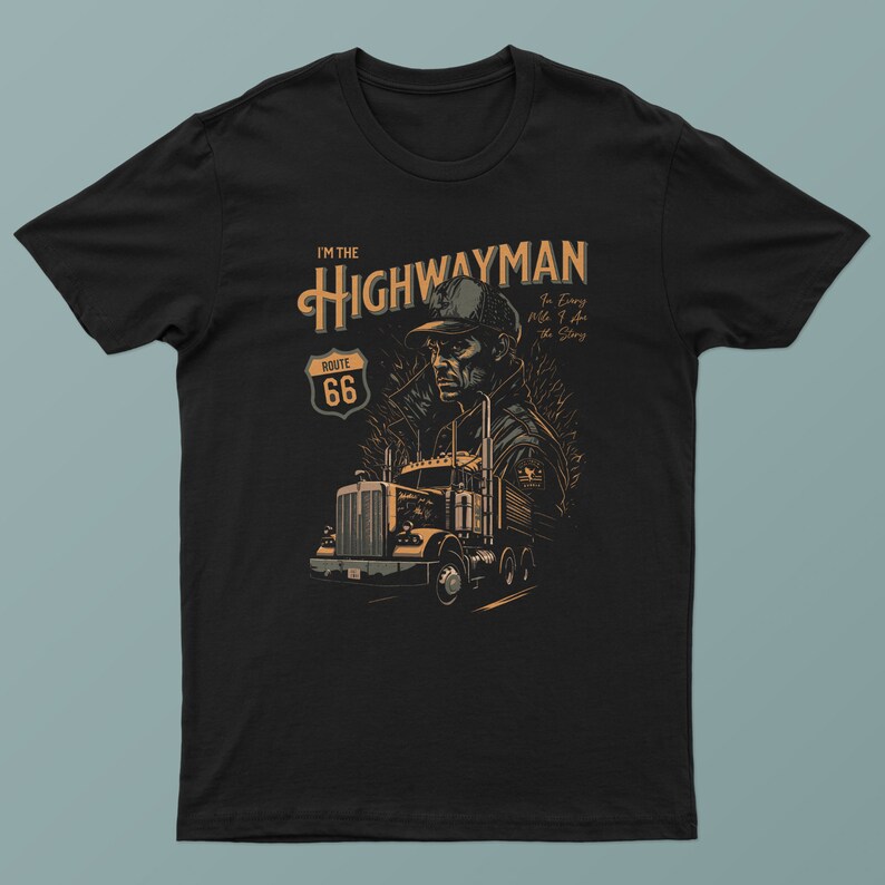 T-shirt Semi Camion Et Drapeau Américain - Cadeau Pour Trucker - Plusieurs Tailles (S à 3XL) - Neuf