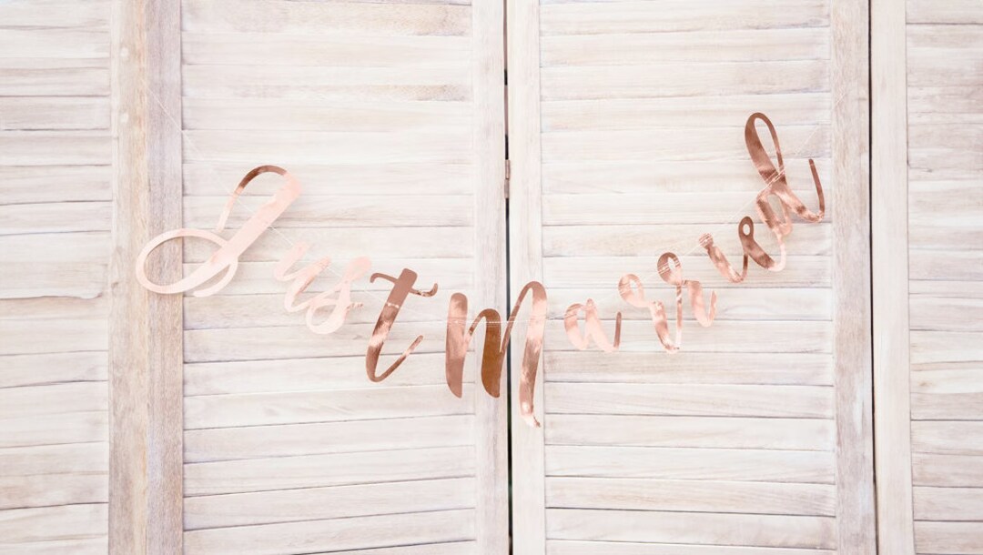 Udo Schmidt Streudeko Konfetti „Just Married“ – Rose Gold/Weiß, 3 Sorten, Ca. 28 G