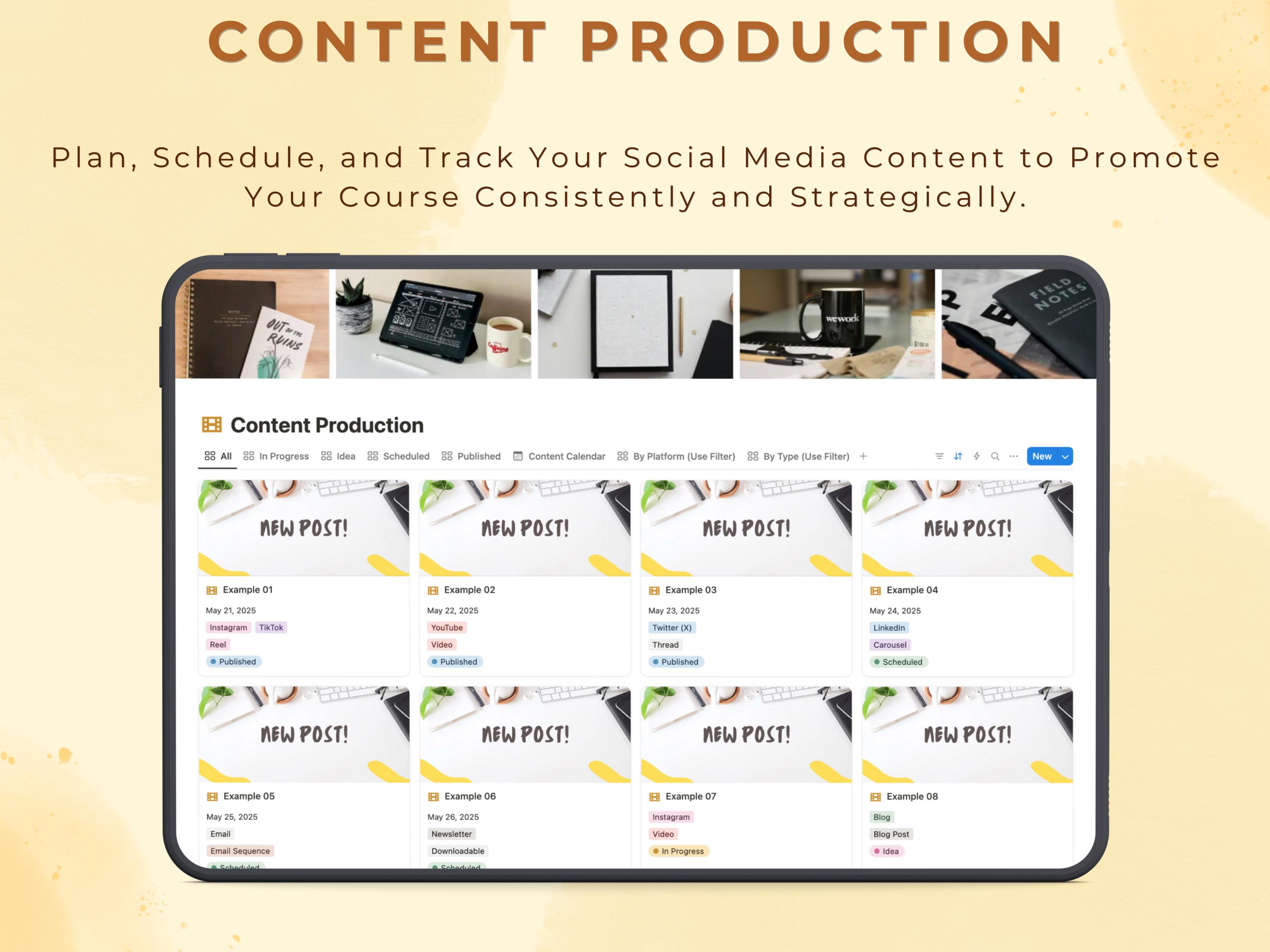 Notion Template Online Course Planner for Multiple Courses Digital ...