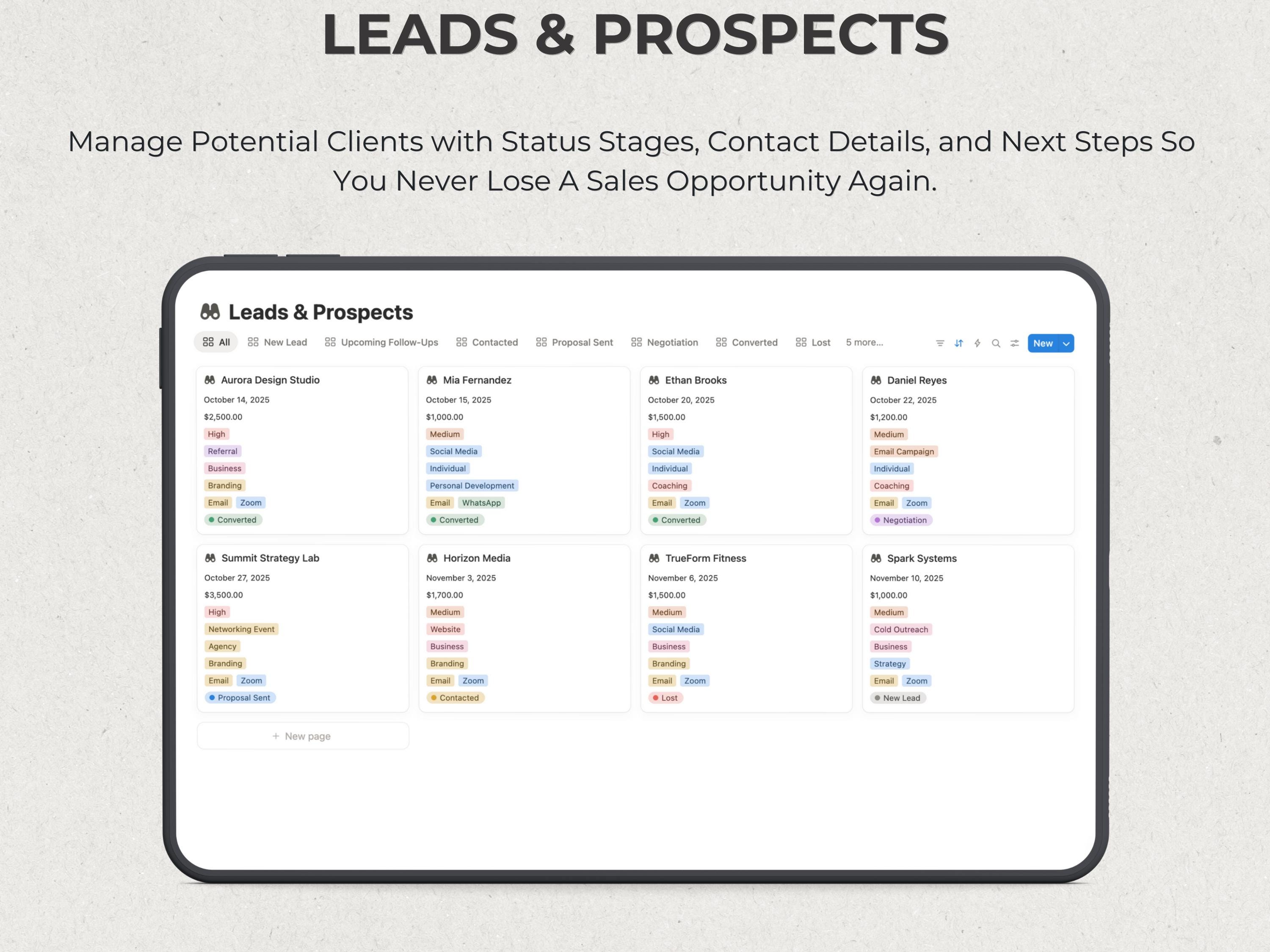 Notion Template Freelance Os Dashboard Notion Freelancer Template CRM ...