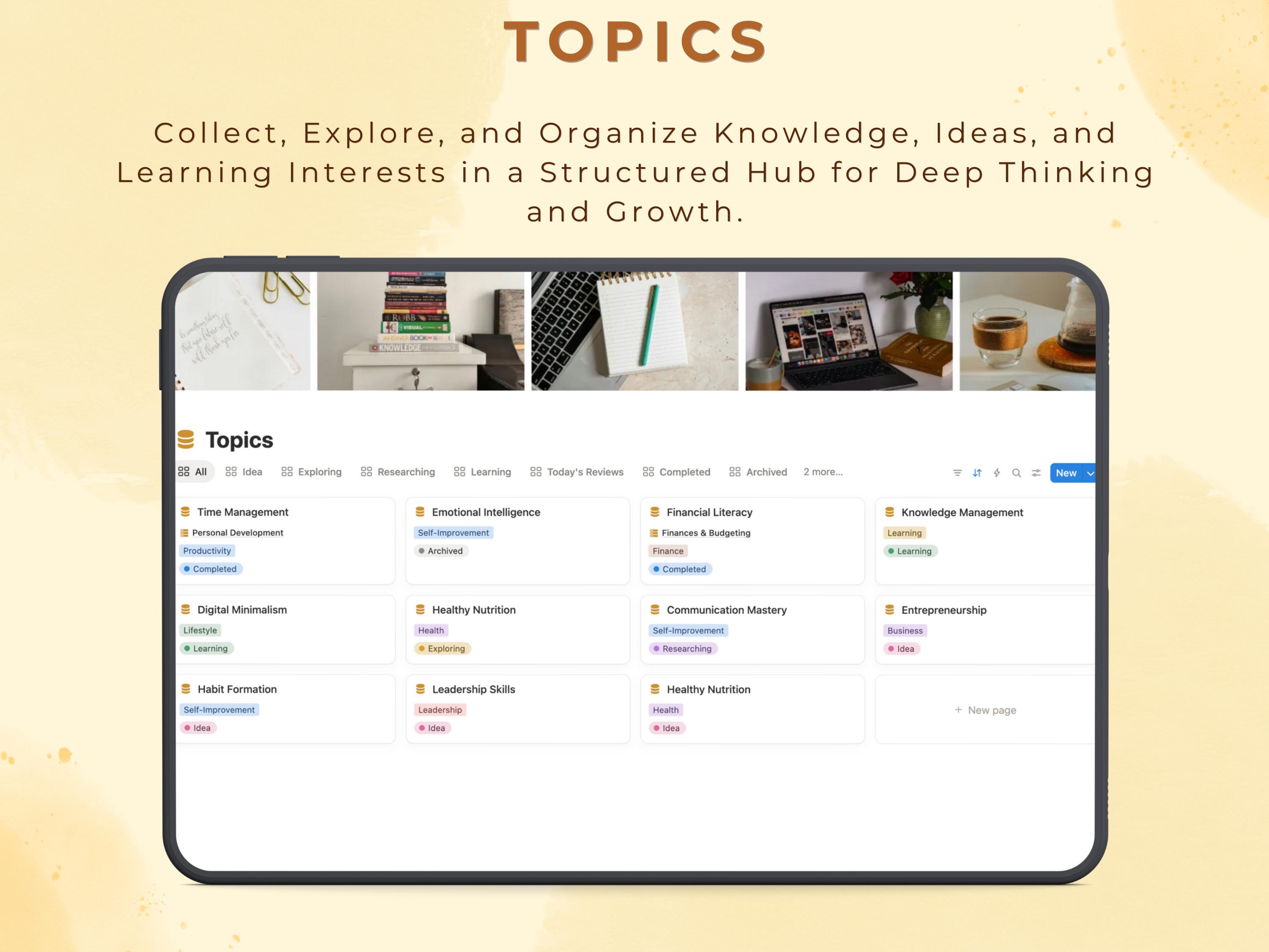 Notion Template Second Brain Planner PARA GTD Method Project Management ...