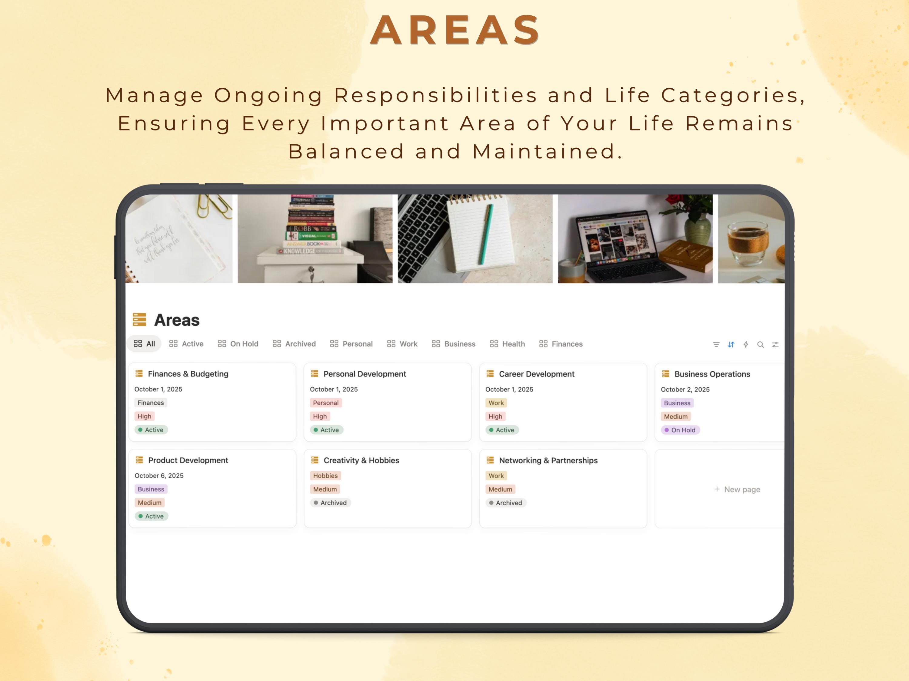 Notion Template Second Brain Planner PARA GTD Method Project Management ...