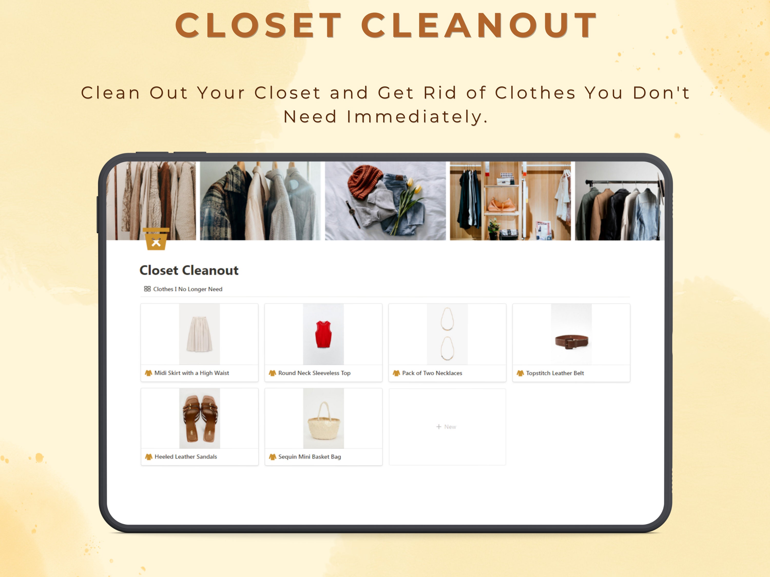Notion Template Wardrobe Manager Outfit Planner Aesthetic Notion ...