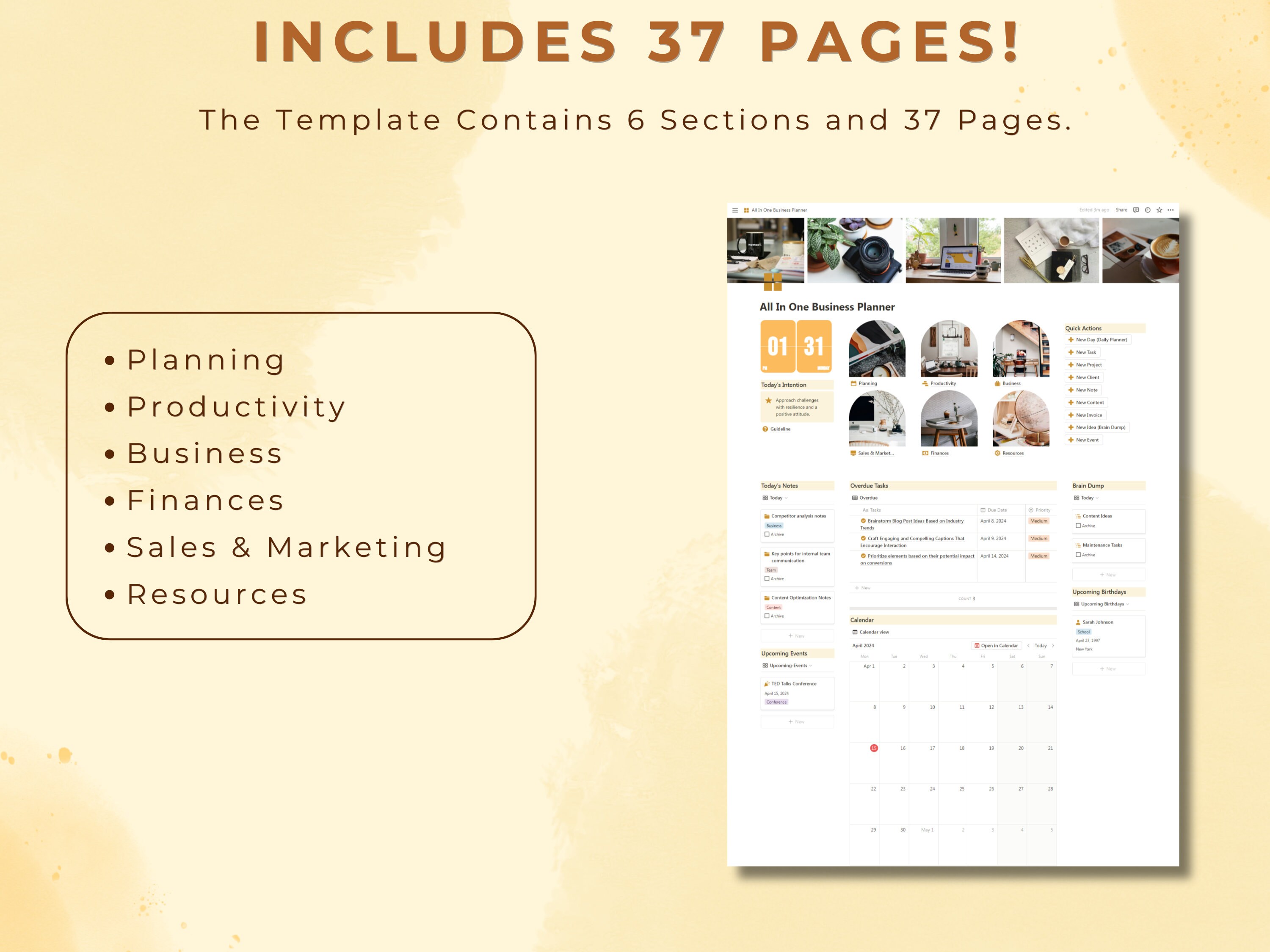 Notion Template All in One Business Planner and Project Management ...