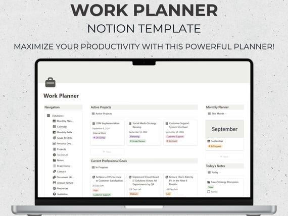 Notion Template Office Work Planner Remote Work Management Aesthetic Productivity Dashboard Tasks Goals Okrs Resources Office Manager Adhd