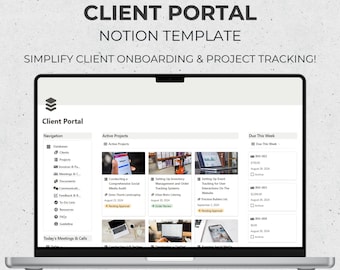 Notion Kunden-Portal Vorlage | Projektmangement crm