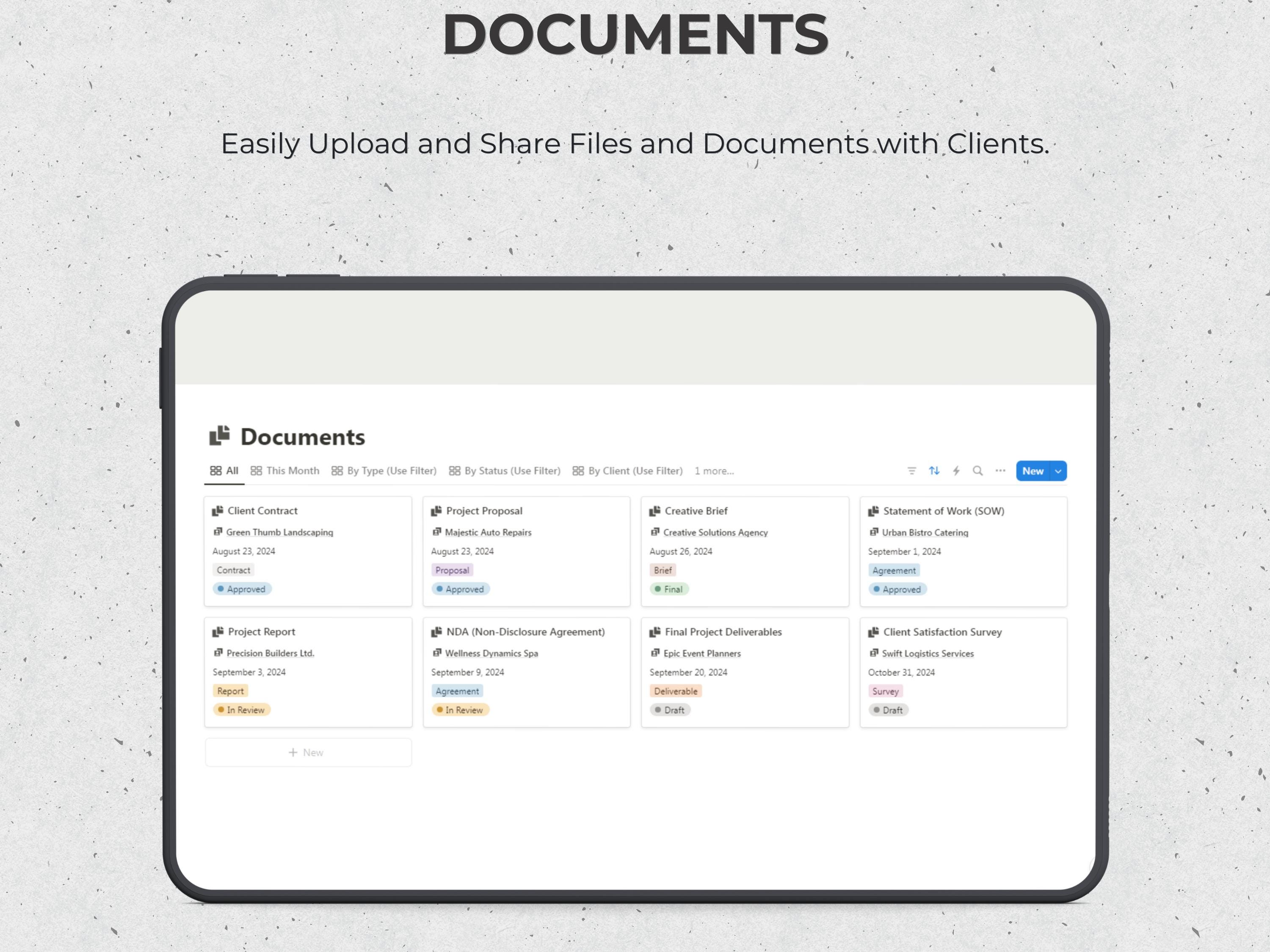 Notion Client Portal Template | Project Management CRM - Etsy