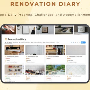 Notion Template Home Renovation Planner All in One House Renovation ...