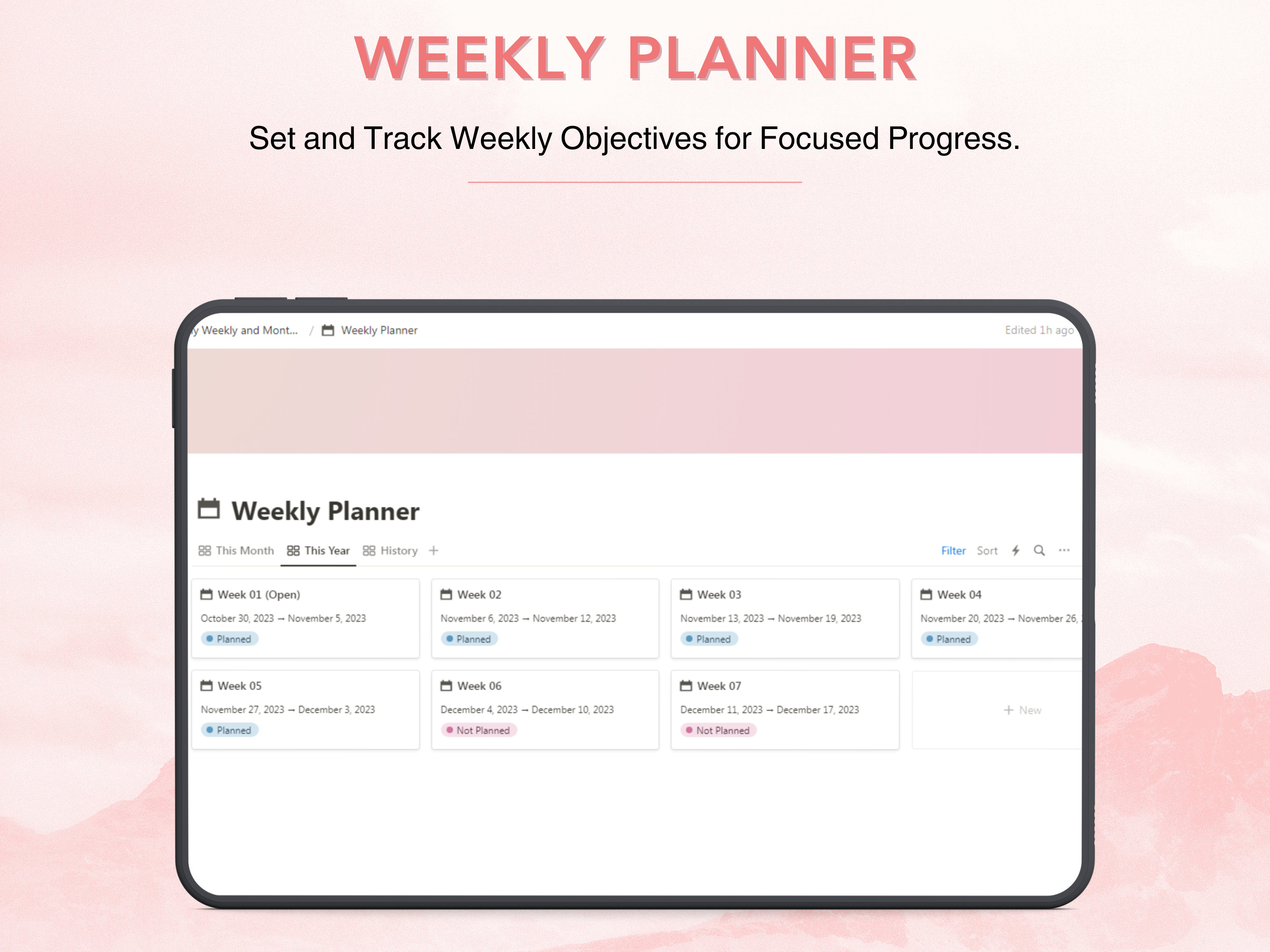 Notion Daily Weekly and Monthly Planner Template Aesthetic Notion to Do ...