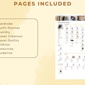 Notion Template Wardrobe Manager Outfit Planner Aesthetic Notion ...