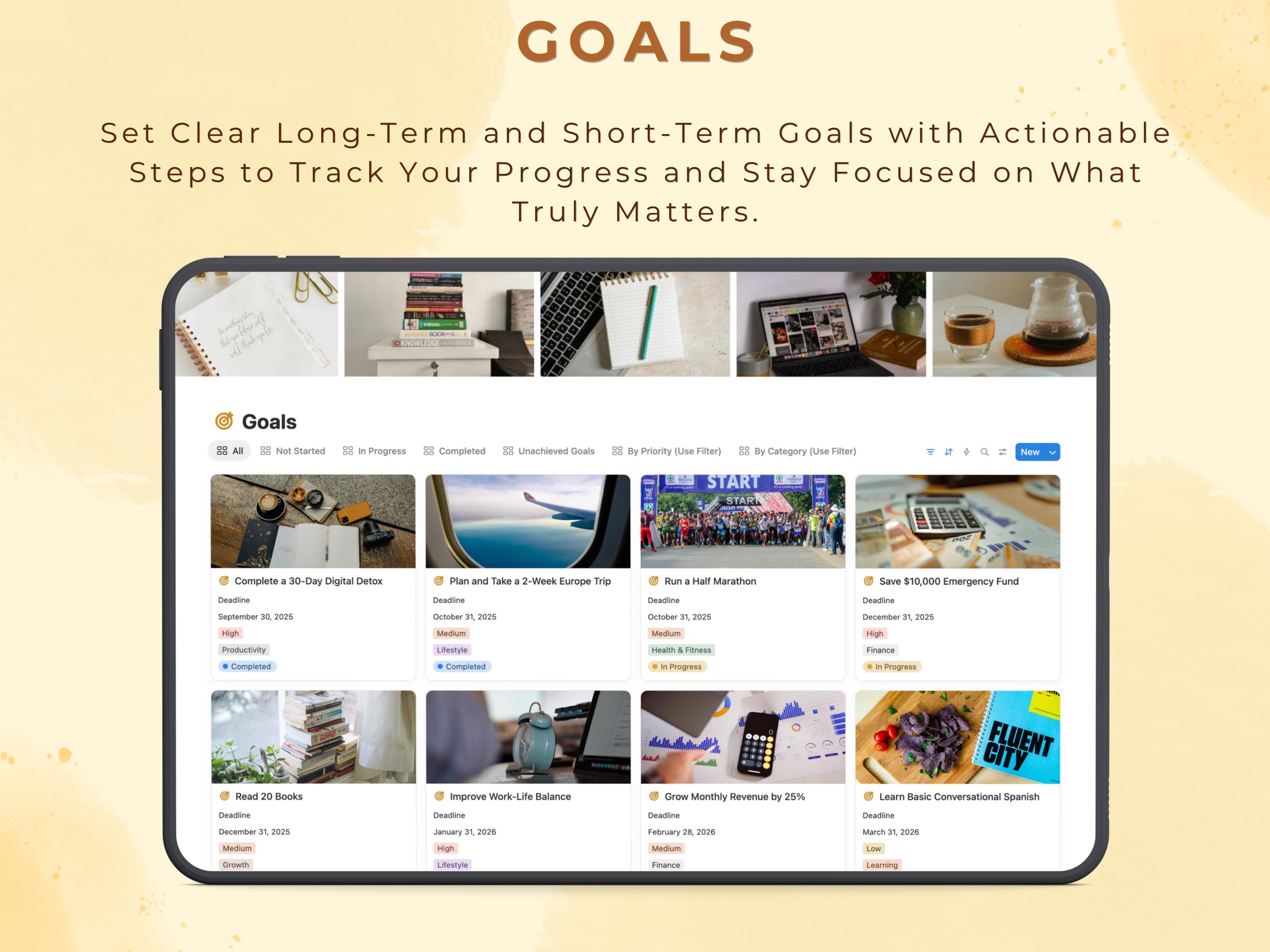 Notion Template Second Brain Planner PARA GTD Method Project Management ...