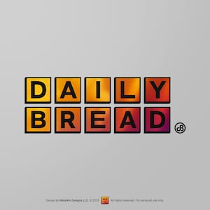 PAN DE CADA DÍA × Casa Tambaleante — Vinilo decorativo para interiores y exteriores — Oro rosa holográfico sobre negro mate