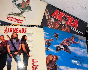 Vintage Laser Videodisc Movies - Airheads, Wizards, Akira, Airborne