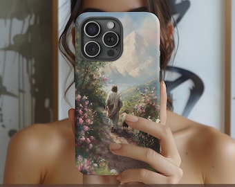 Christian Phone Case Jesus Leaves the 99 Jesus and the Sheep Phone Case Faith Phone Casing iPhone Samsung Galaxy Google Pixel iPhone 16 Case