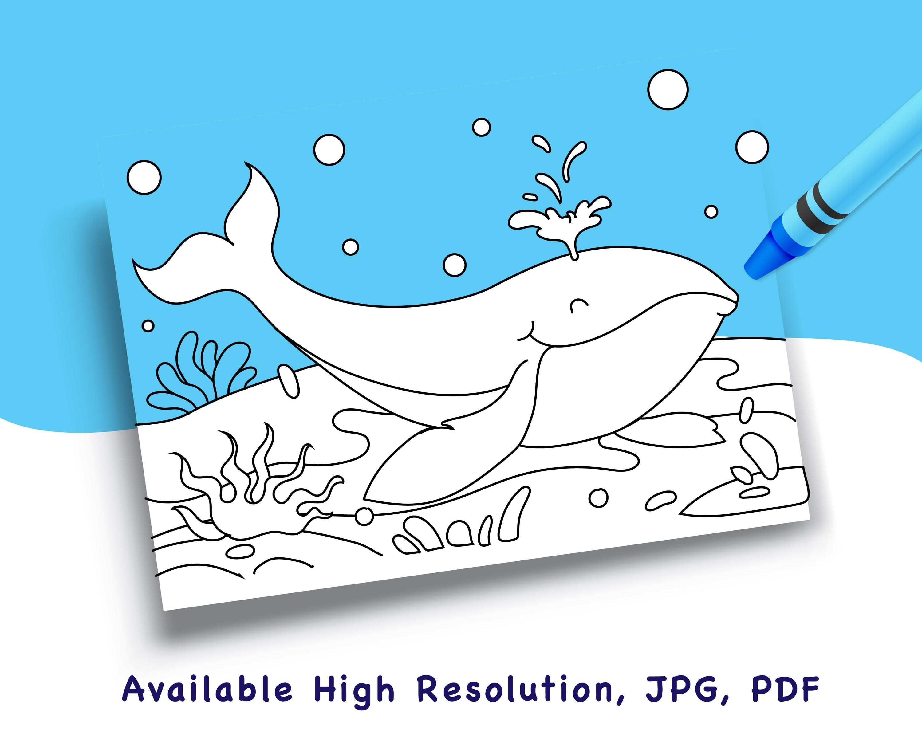 Printable Inno Ocean Animals Coloring Pages for Kids – 20 Fun Printable Sheets (PDF ...