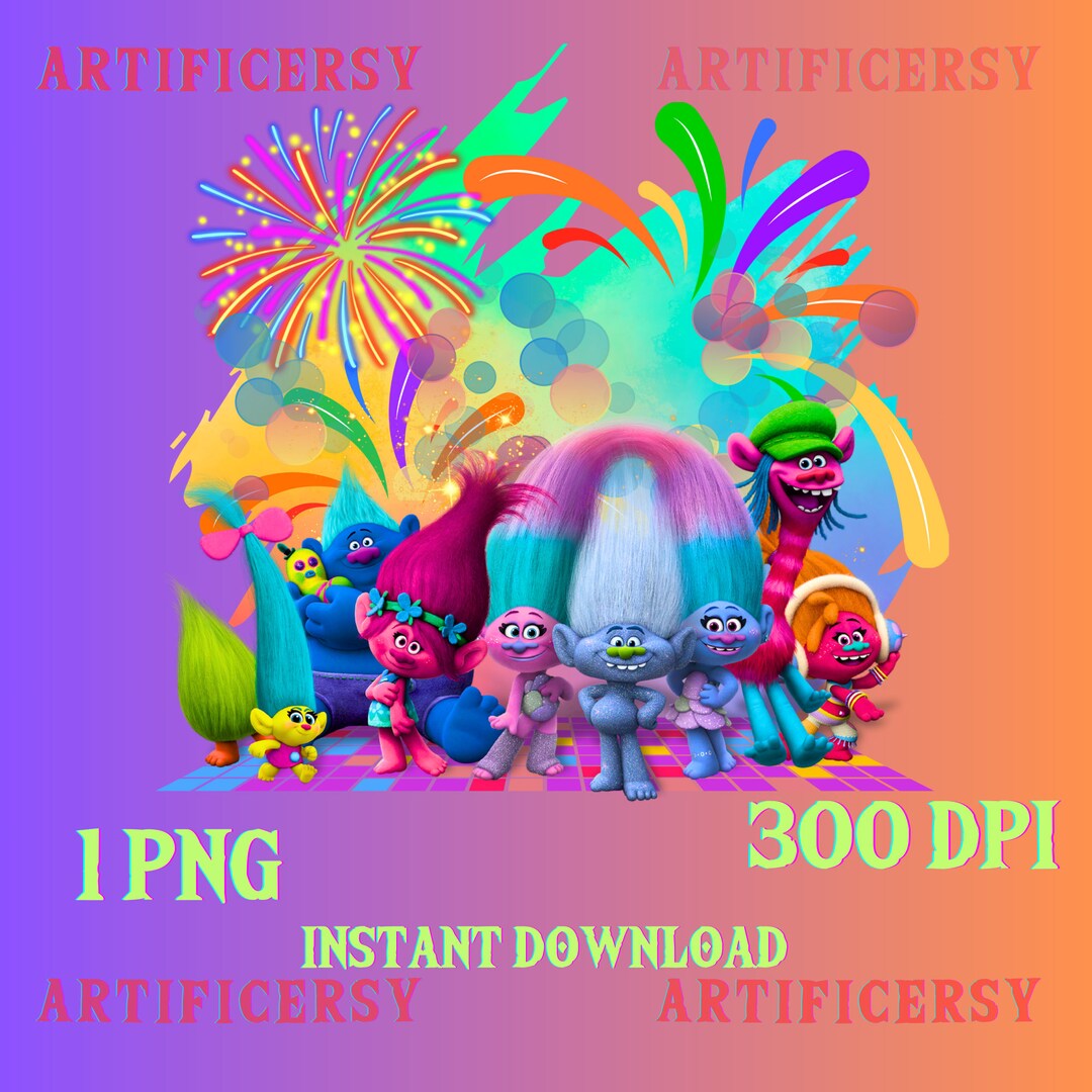 Trolls PNG, Trolls Shirt Png, Digital File, Instant Download, New Movie ...