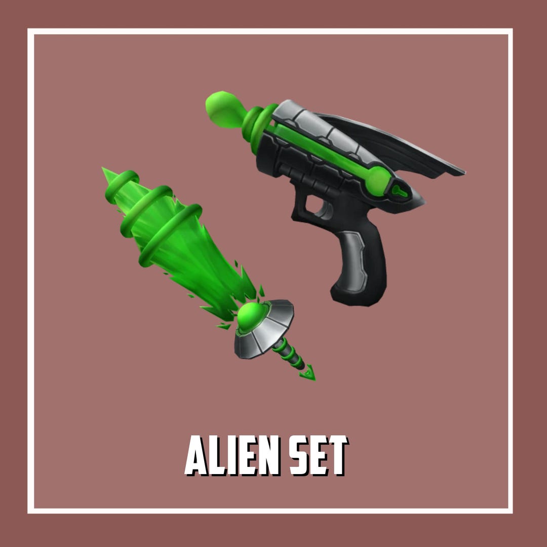 Alien Set - Alienbeam & Raygun | Murder Mystery 2 / MM2 Roblox - Etsy