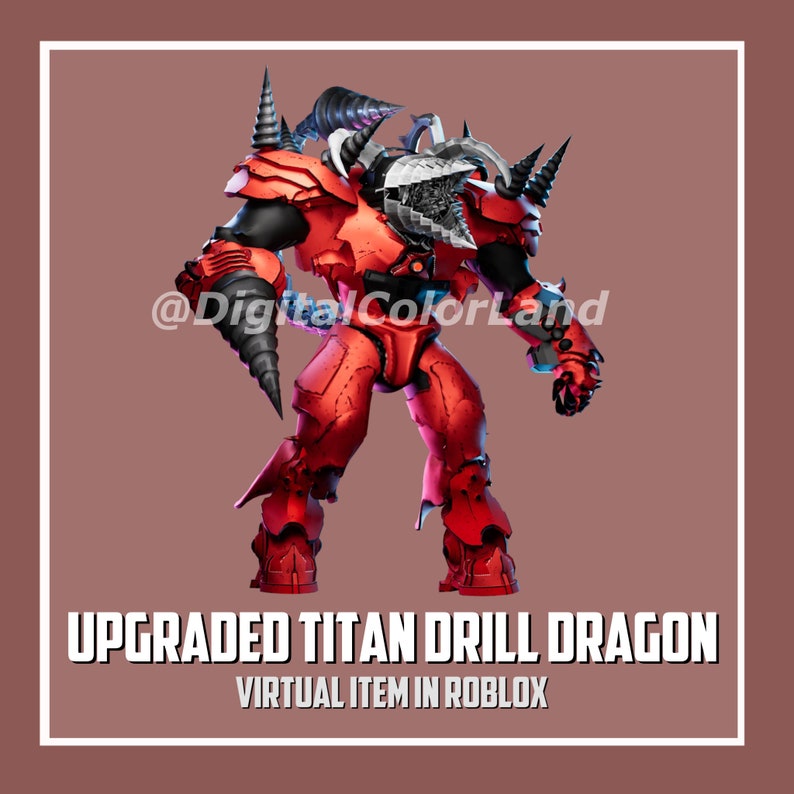 Upgraded Titan Drill Dragon Toilet Tower Defense / TTD Roblox Etsy UK
