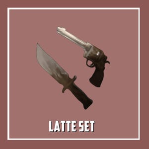 Latte set | Murder Mystery 2 / MM2 Roblox ~ Read DESCRIPTION!
