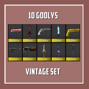 Vintage Set (10 goldys) | Murder Mystery 2 / MM2 Roblox ~ Read DESCRIPTION!
