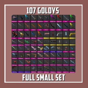 Full Small Set (107 items) | Murder Mystery 2 / MM2 Roblox