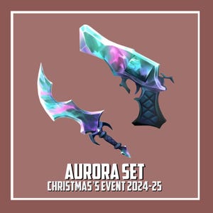 Aurora Set / Murder Mystery 2 / MM2 Roblox ~ Leggi la DESCRIZIONE!