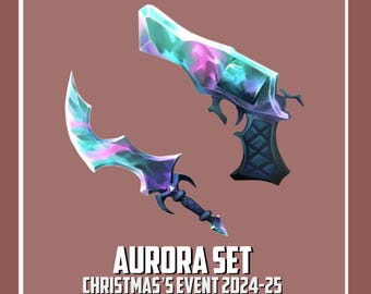 Aurora Set | Murder Mystery 2 / MM2 Roblox ~ Read DESCRIPTION!