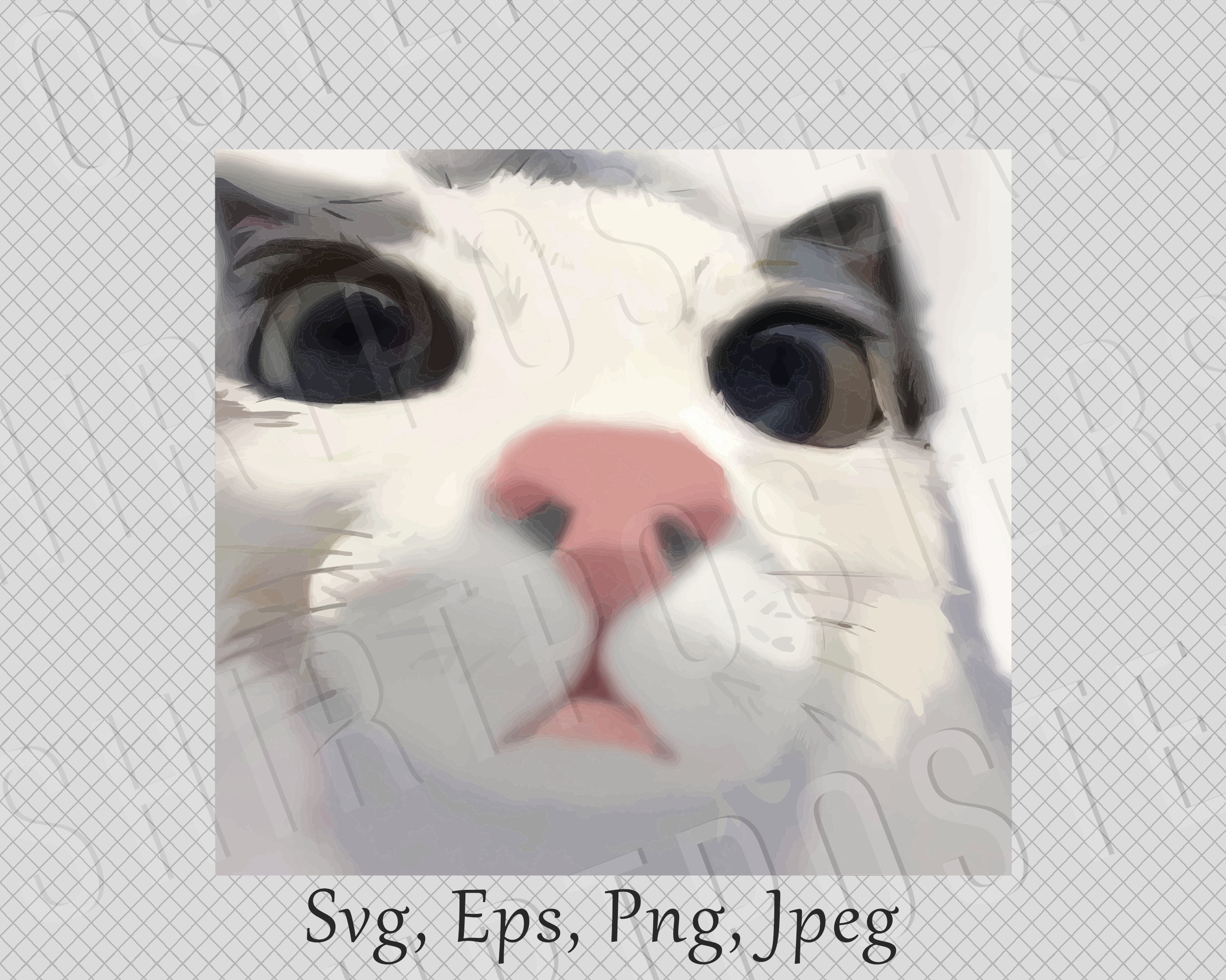 Plink Staring Cat Twitch emotes meme printable SVG digital download