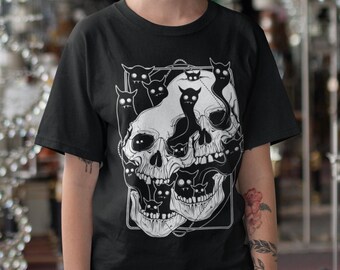 Scorpio Skull Shirt - T-shirt, Grunge Clothing, Aesthetic, E Girl, Goth Clothing, E Girl clothing, Skull, Gothic, E Girl Shirt