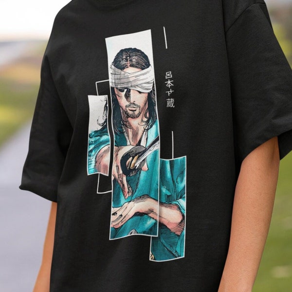 Martial arts epic manga series t-shirt. Manga, Anime, Cosplay. Takehiko Inoue. Musashi Miyamoto t-shirt gift.