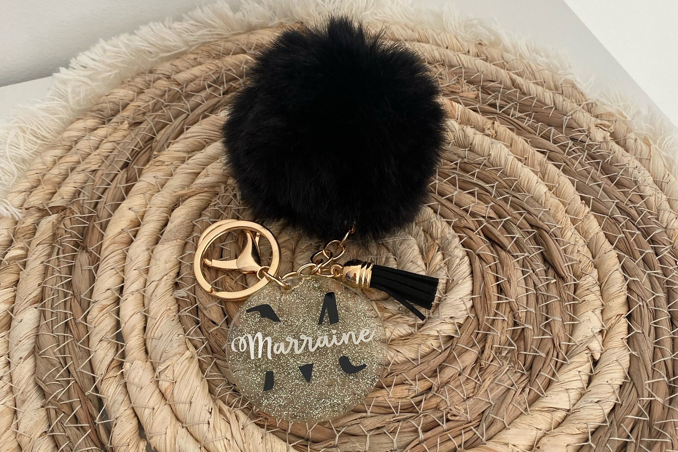 Big pom pom keyring new arrivals