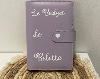 Personalized budget binder with 6 budget envelopes. A6 format.