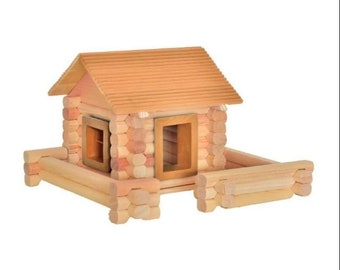 Puzzle de maison de poupée en bois Montessori - construire et jouer - artisanat pour enfants et adolescents